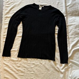 CAbi Black Crew Neck Sweater